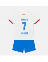 Barcelona Ferran Torres #7 Vieraspaita Lasten 2023-24 Lyhythihainen (+ shortsit)